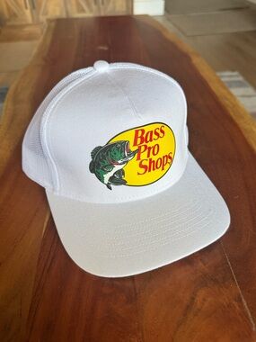 Bass Pro Shops White Trucker Hat